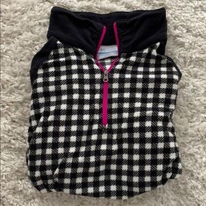 Black&White Checkered Columbia Fleece